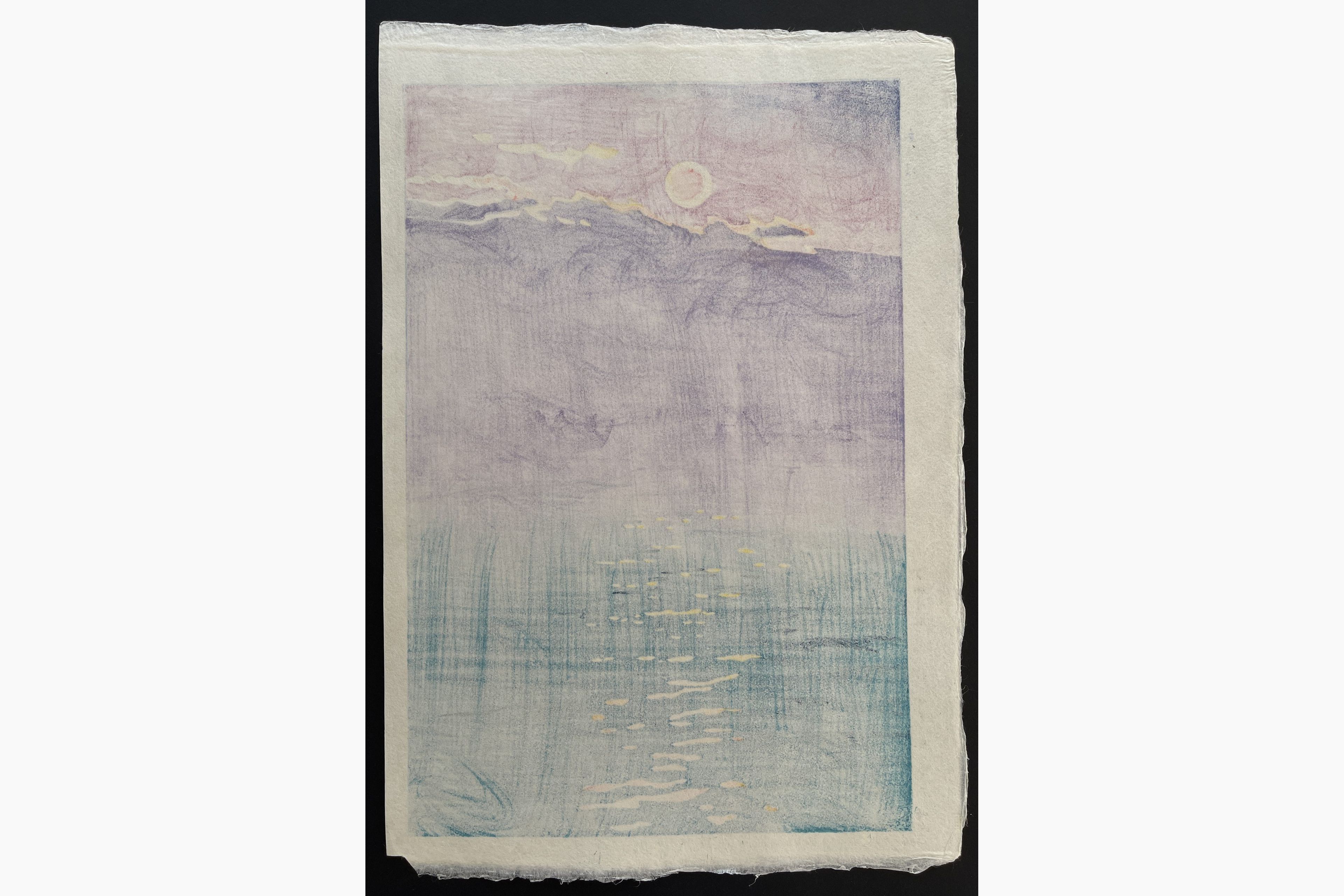 Japanese print - Kasamatsu Shiro - Morning Waves