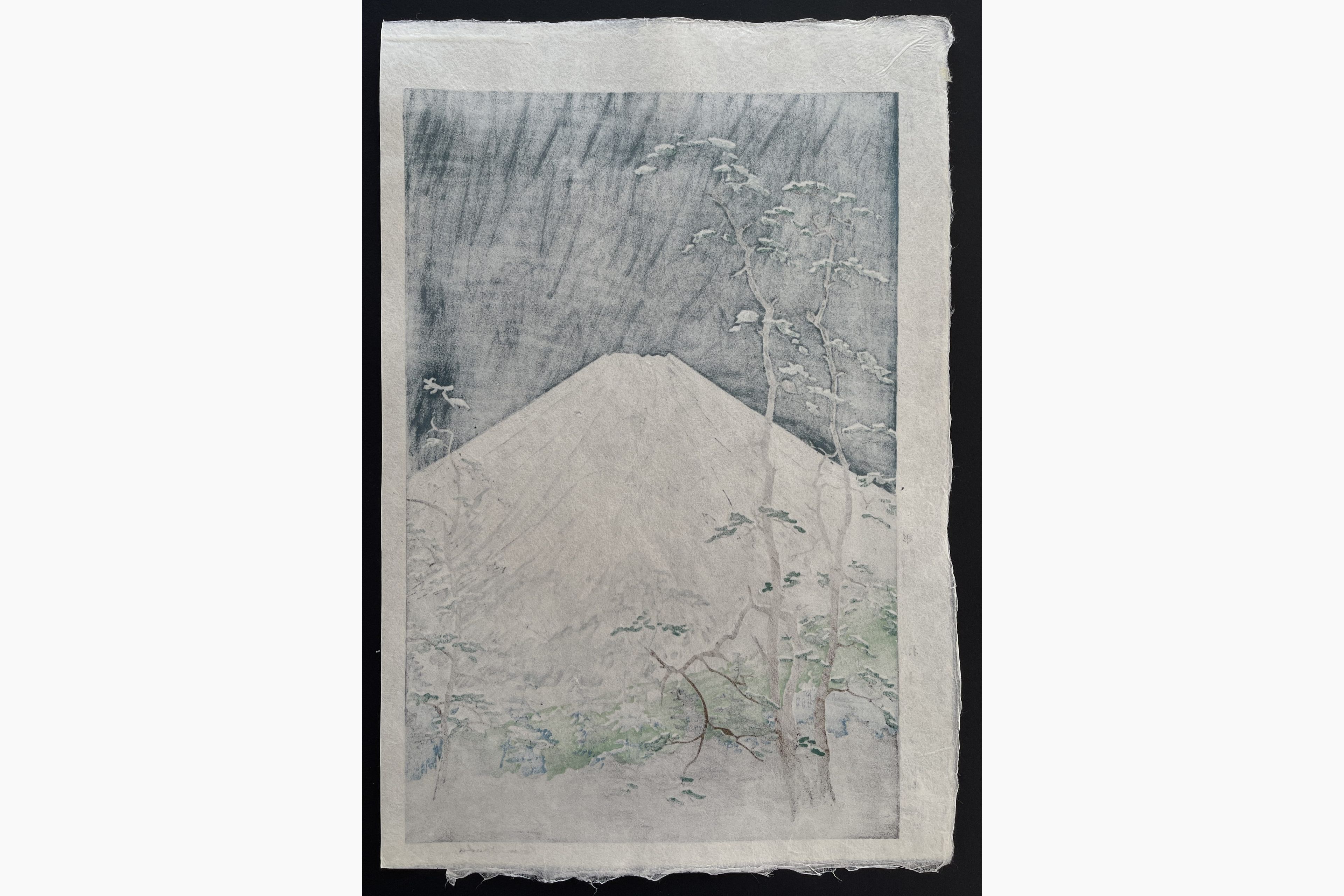 Japanese print - Koichi Okada - Mount Fuji from Hakone