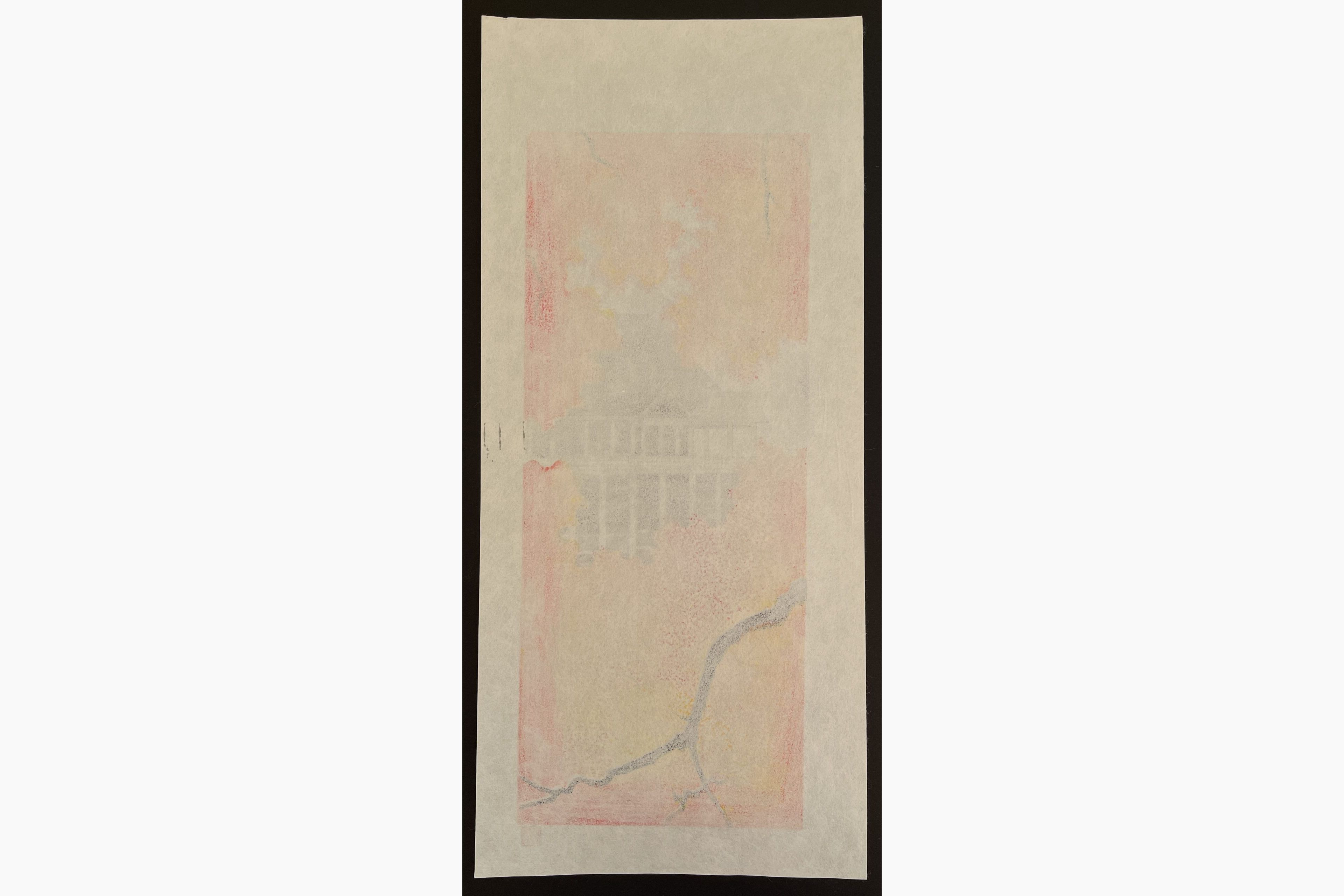 Japanese print - Teruhide Kato - Kiyomizu temple in autumn