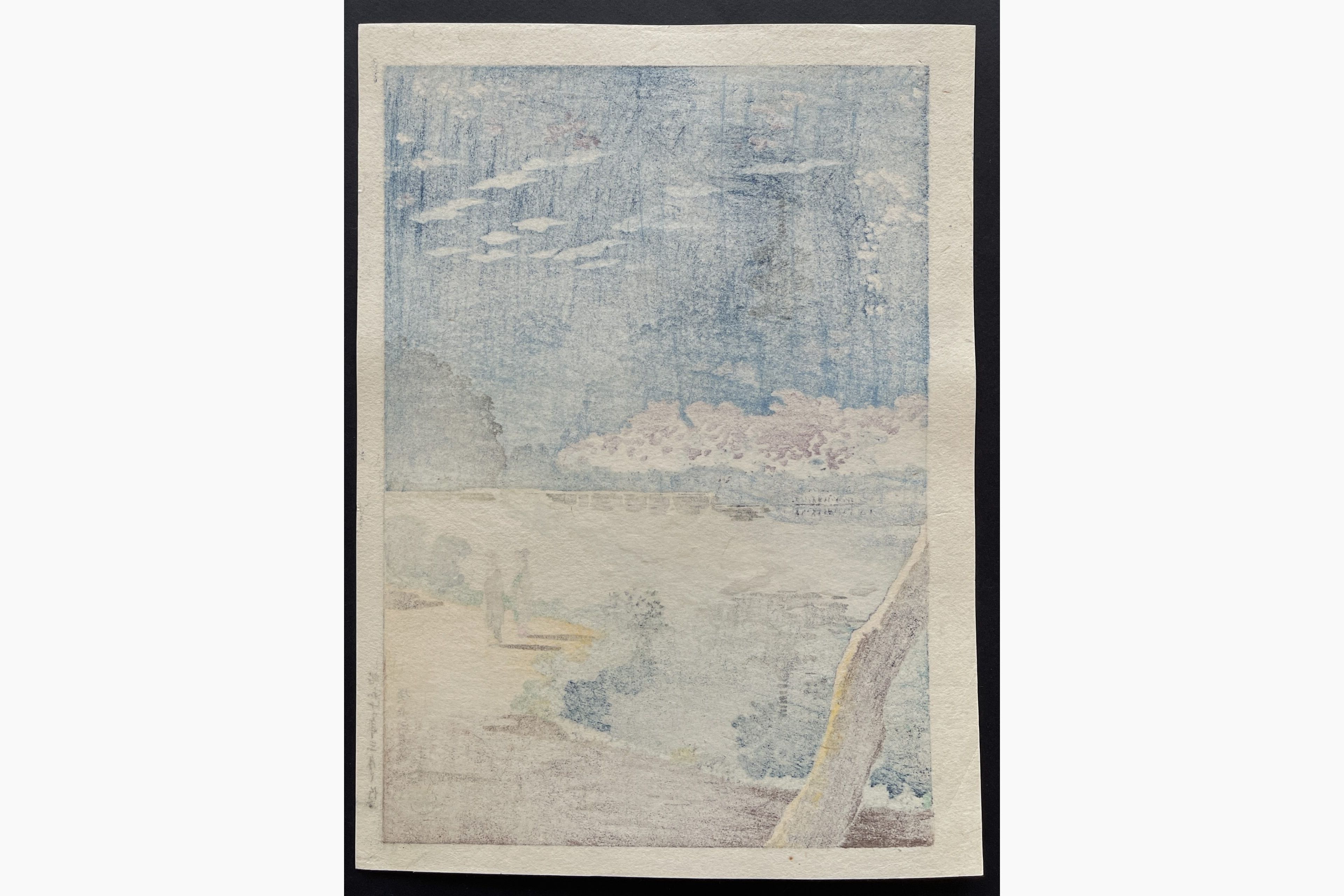 Japanese print - Tsuchiya Koitsu - Yokohama Sankei Garden