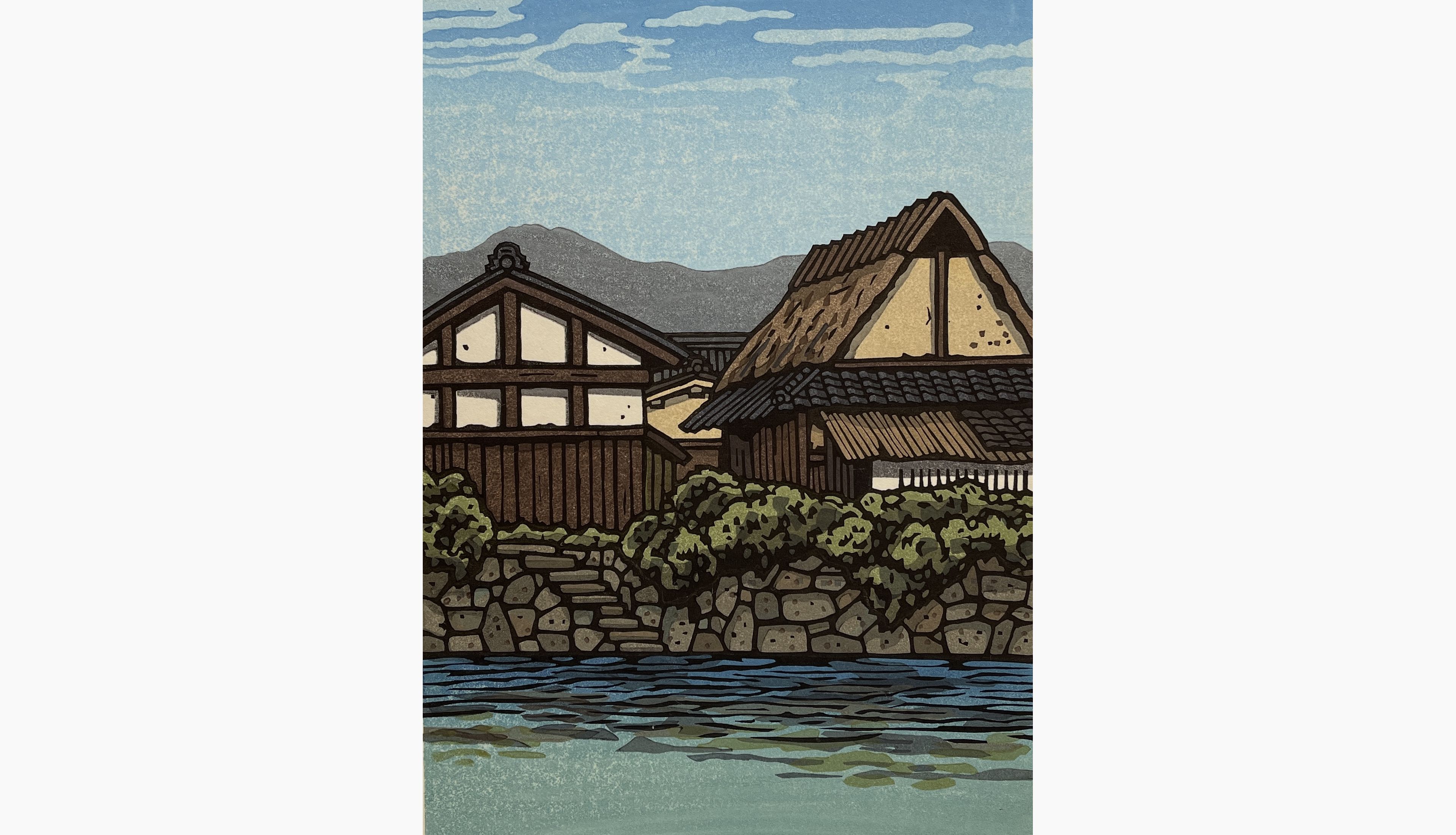 Original woodblock print - Nishijima Katsuyuki - Autumn Morning