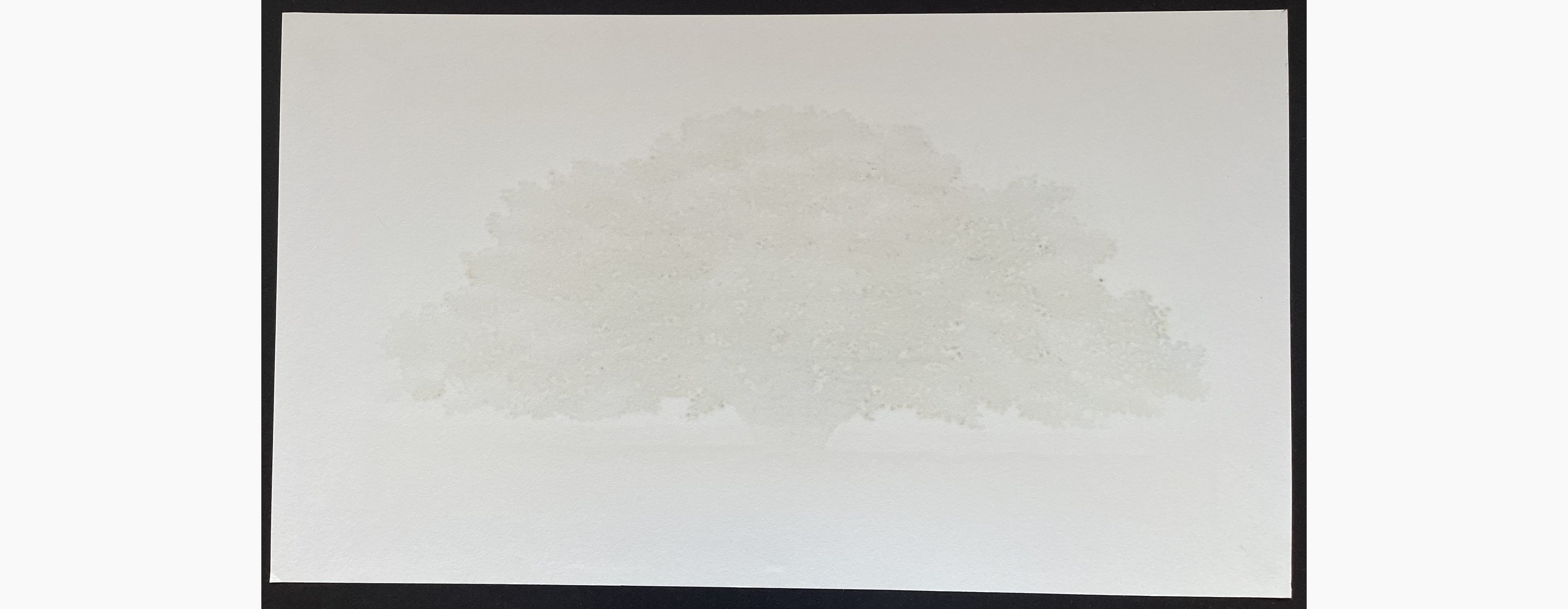 Japanese print - Hajime Namiki - Tree scene 110A