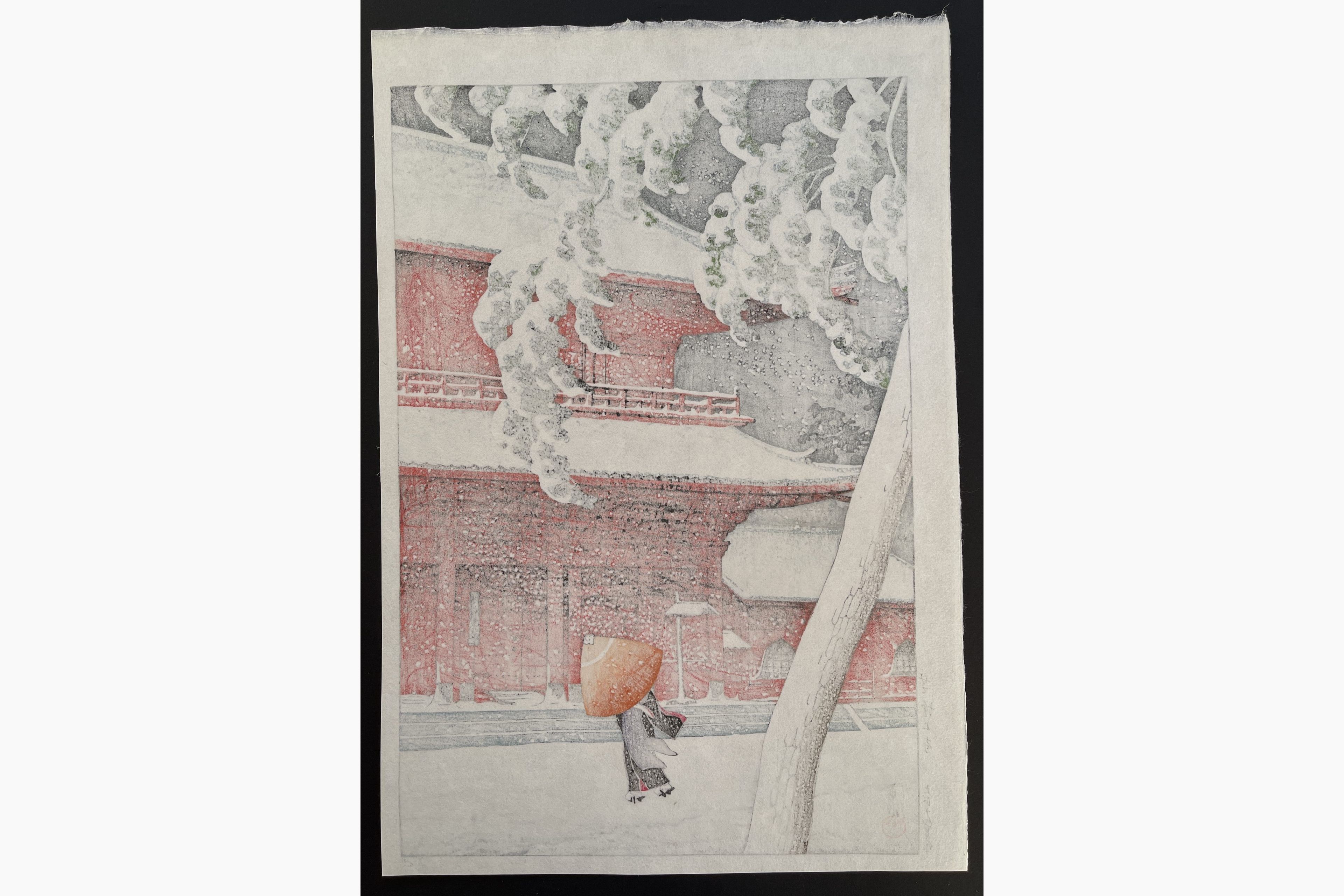 Japanese print - Kawase Hasui - Zojoji Temple, Shiba