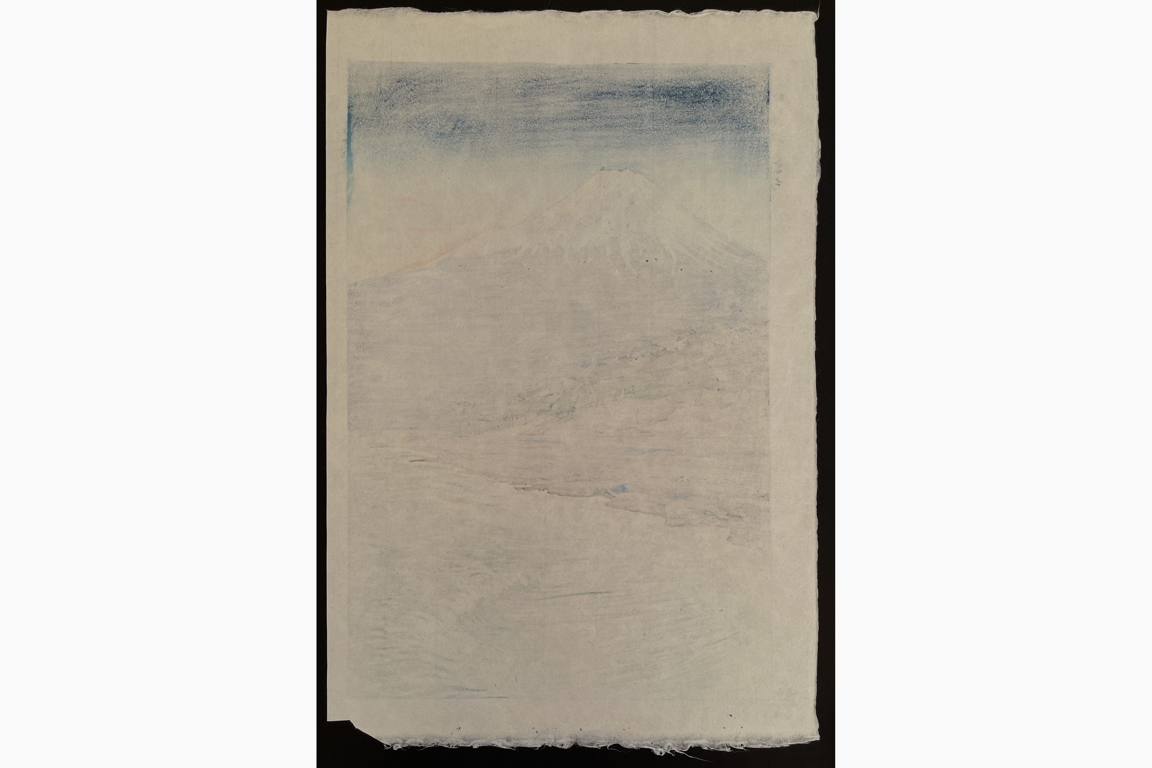 Japanese print - Koichi Okada - Mount Fuji from the Coast of Hagoromo