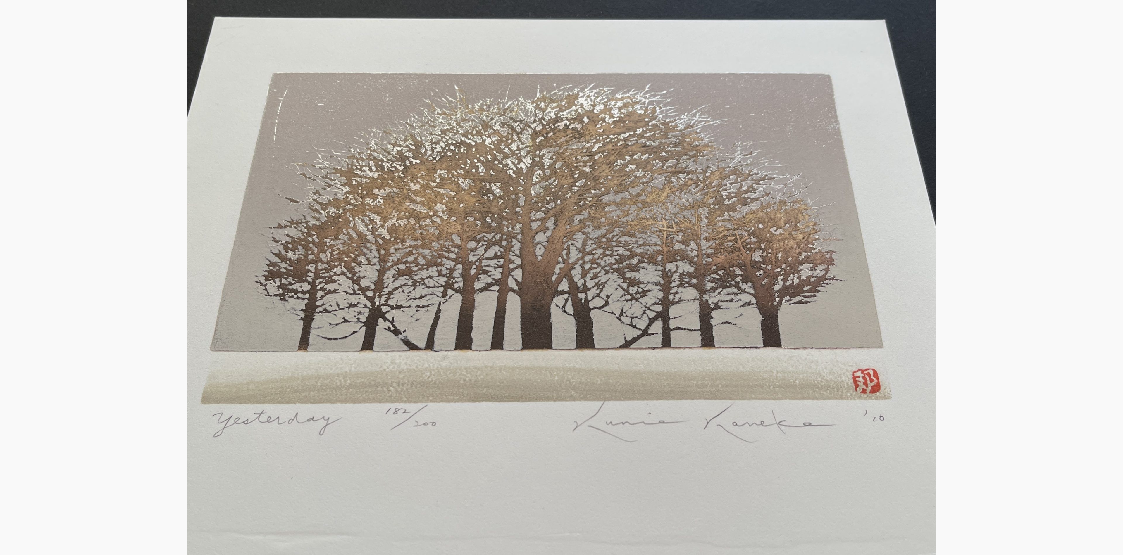 Japanese print - Kunio Kaneko - Yesterday