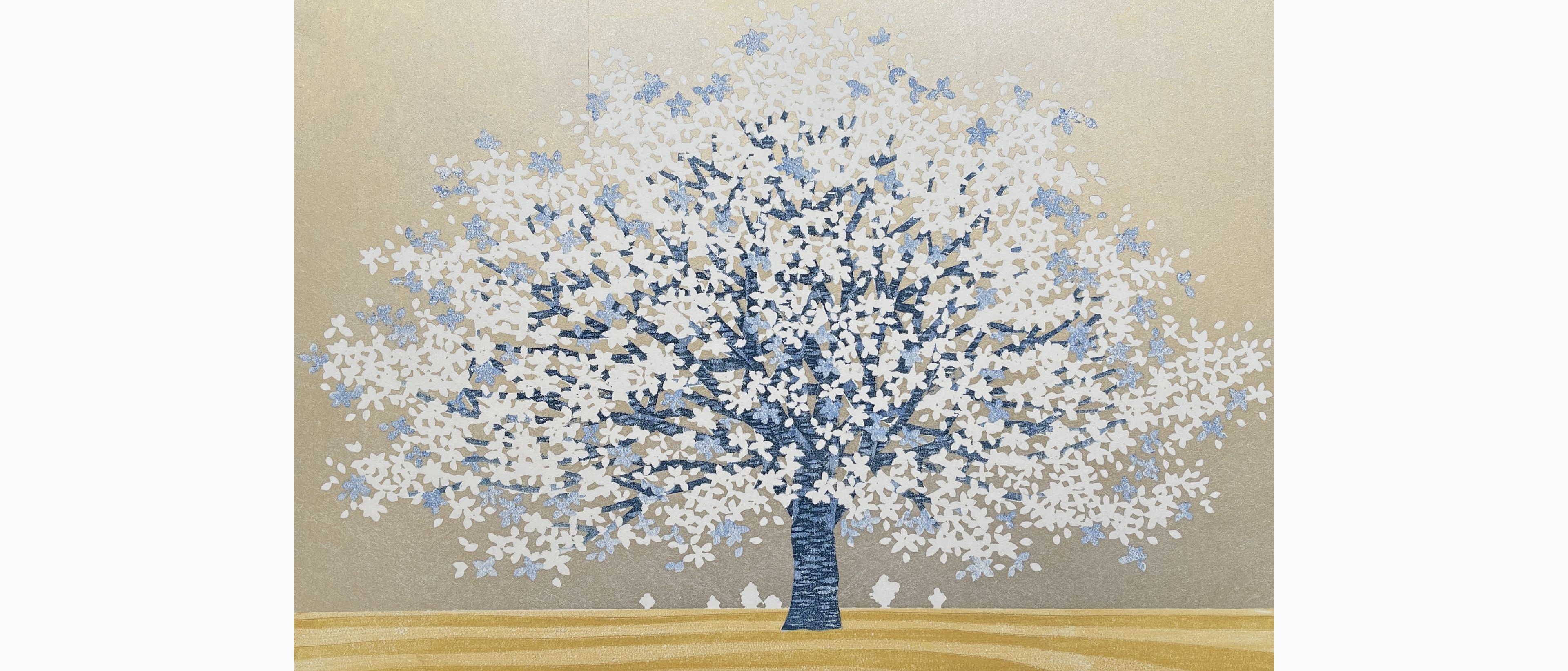 Original woodblock print - Hajime Namiki - Magnolia 2