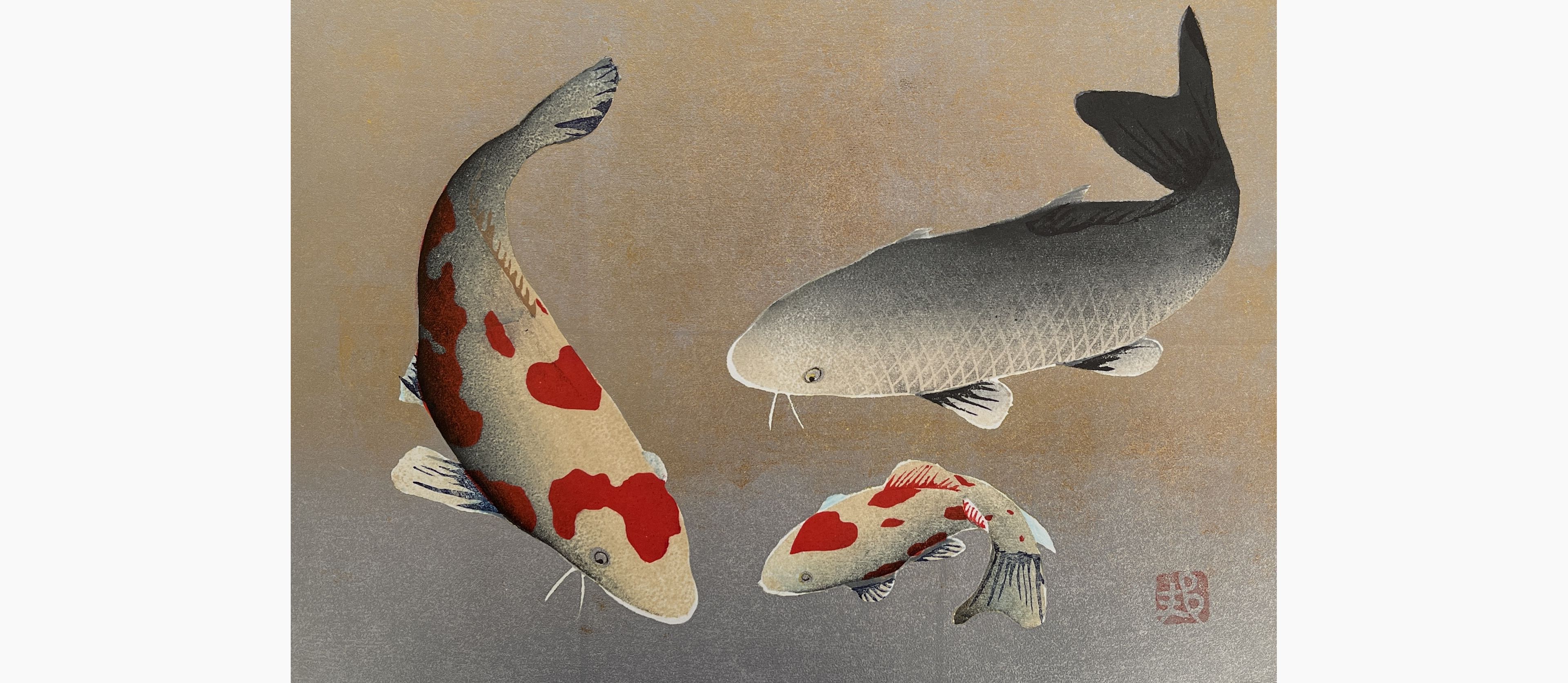 Original woodblock print - Kunio Kaneko - Happy Time 2