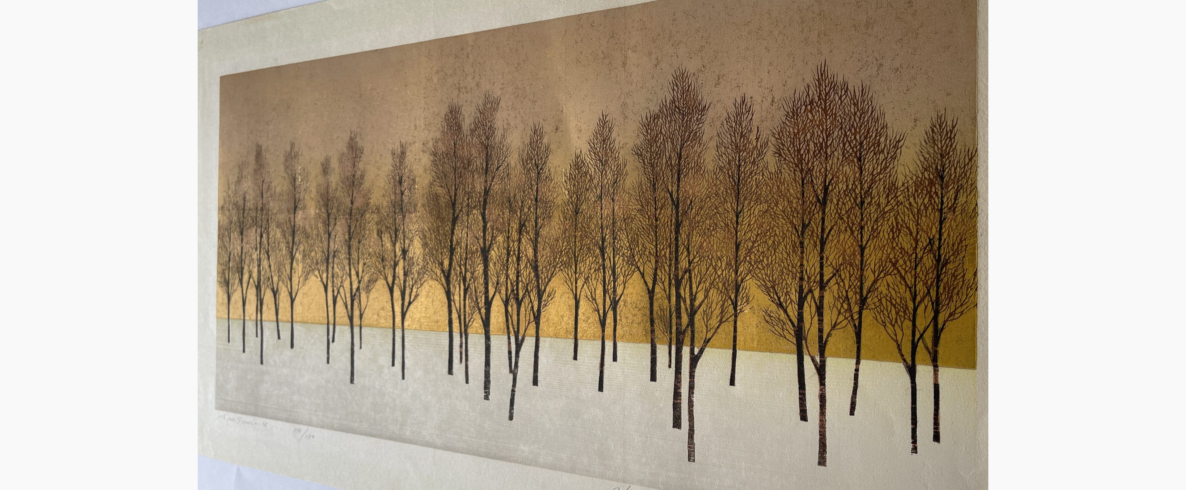 Japanese print - Hajime Namiki - Tree Scene 4