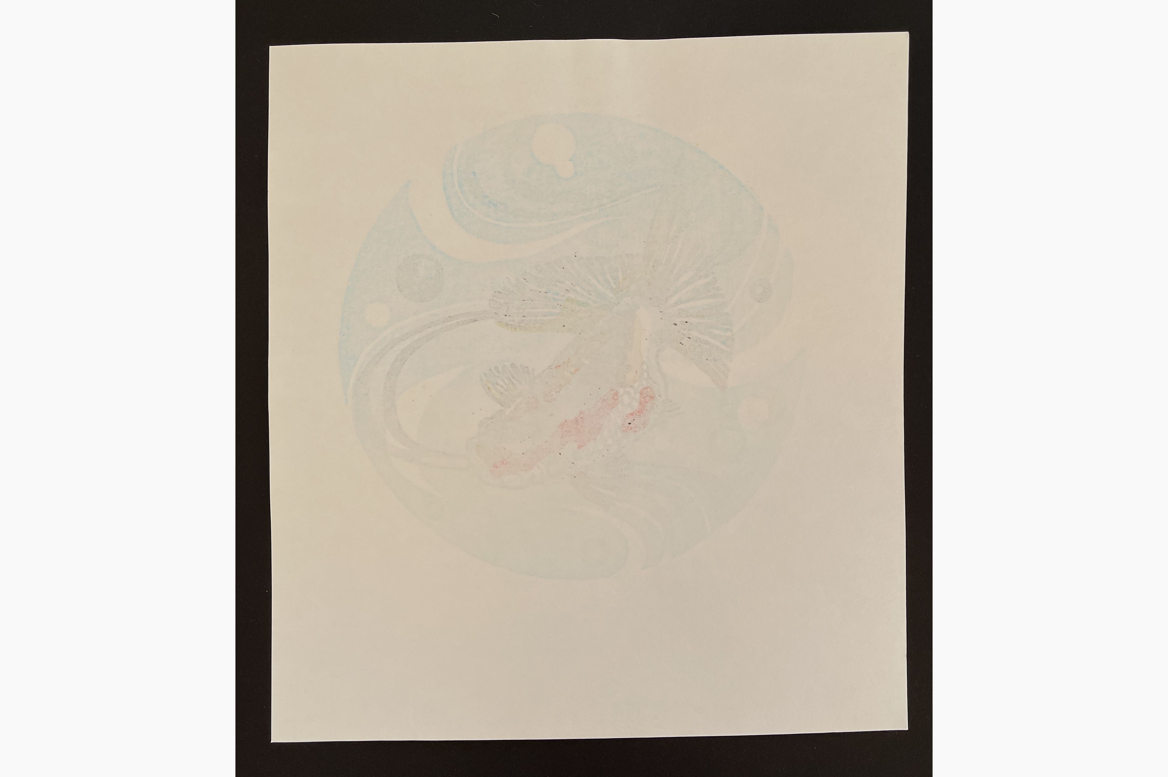 Japanese print - Junichi Mibugawa - Goldfish ball