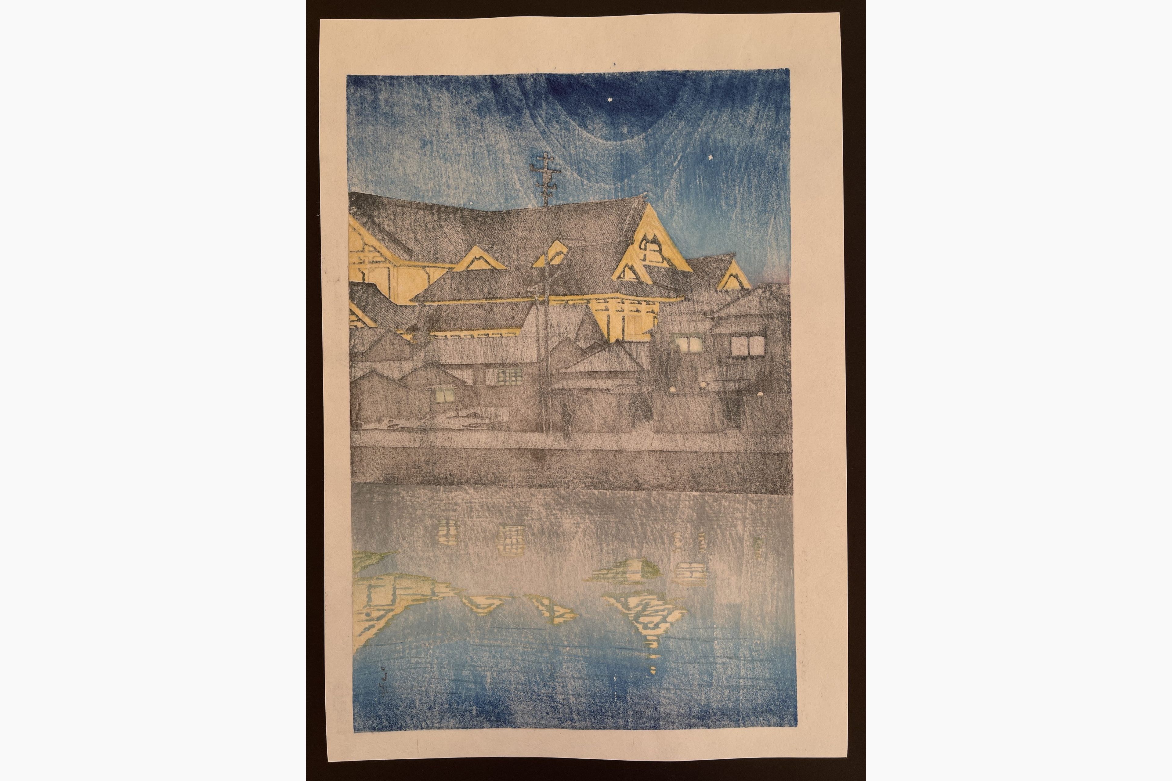 Japanese print - Kawase Hasui - Kabukiza