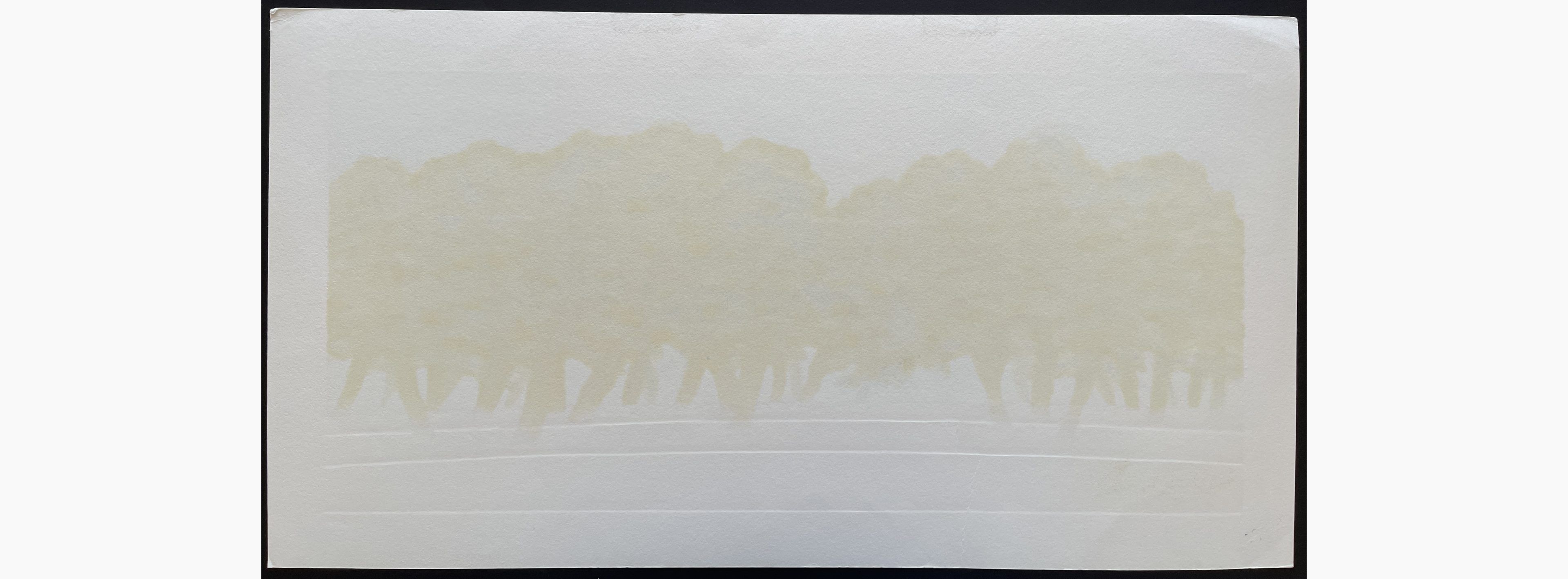 Woodblock print - Hajime Namiki - Tree Scene 142