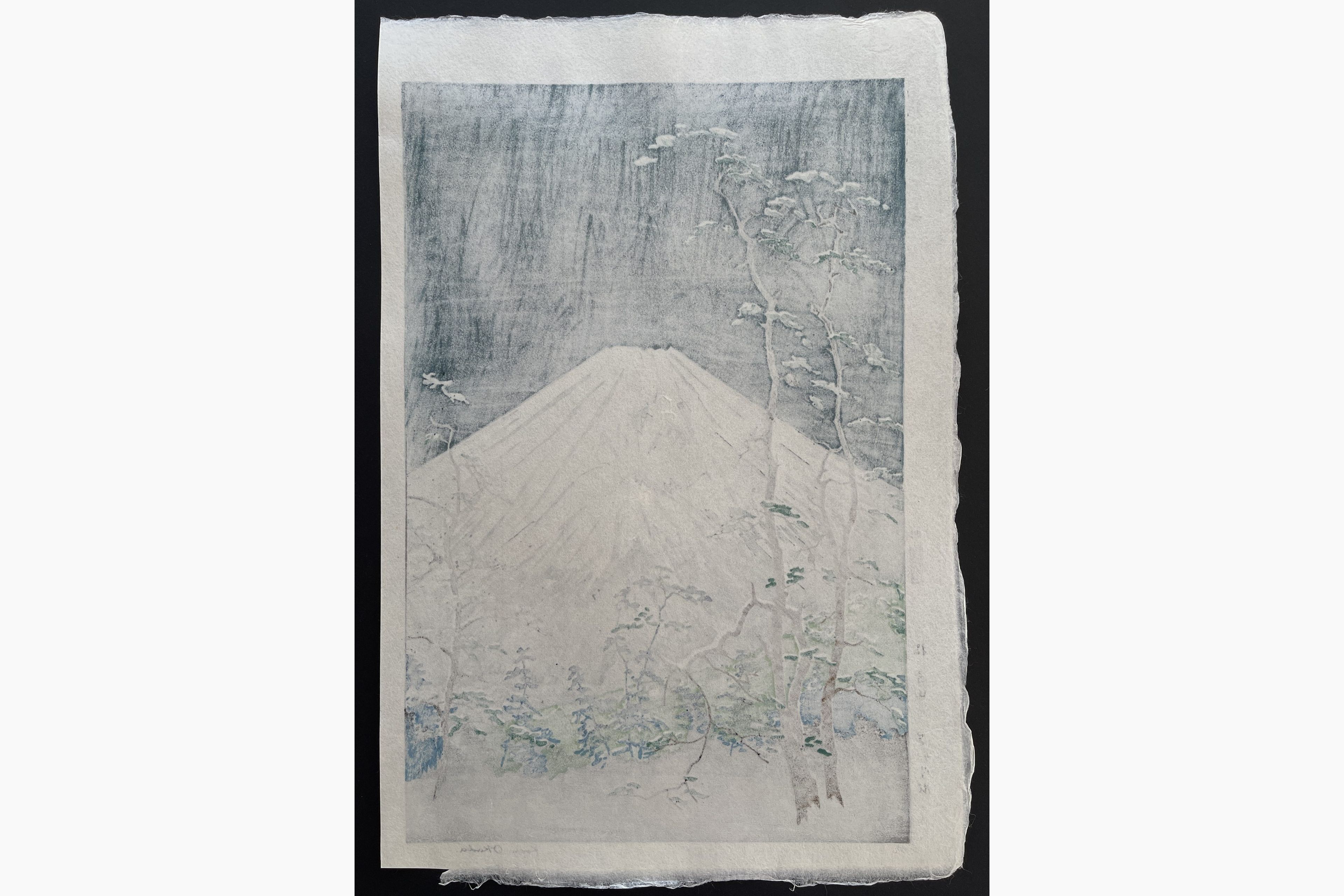 Japanese print - Koichi Okada - Mount Fuji from Hakone