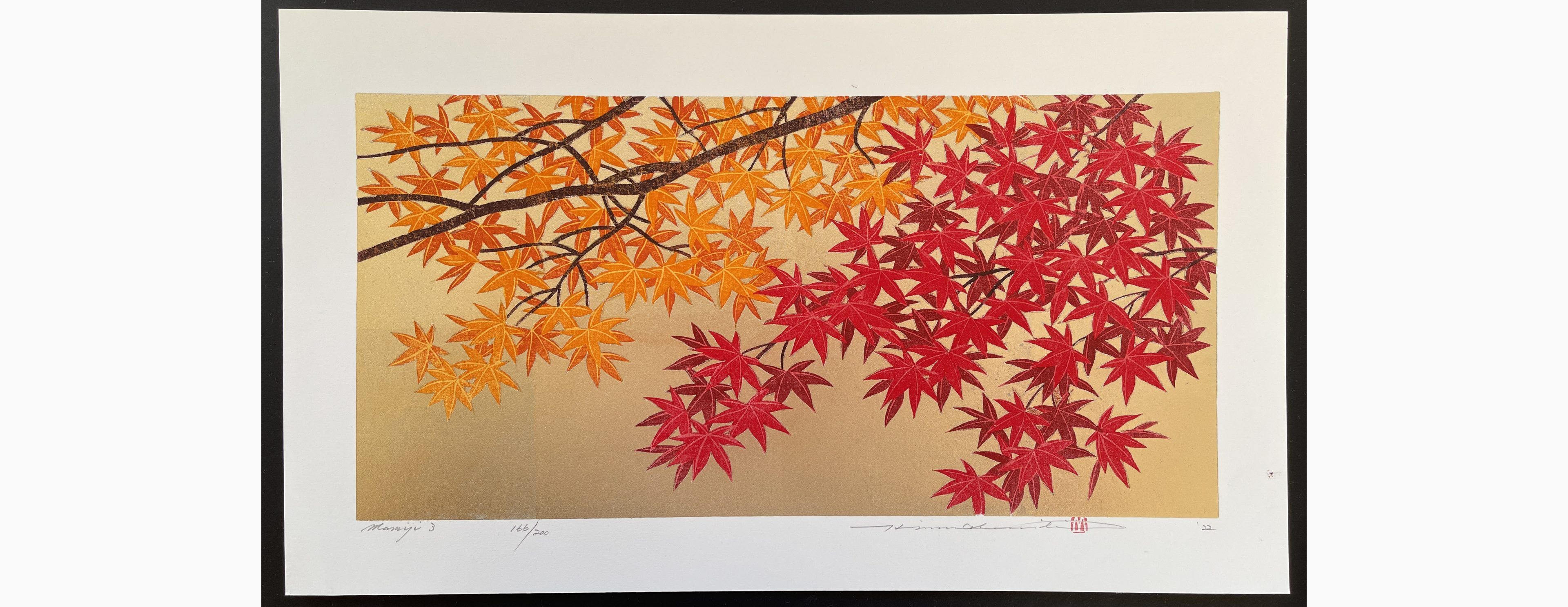 Japanese woodblock print - Hajime Namiki - Momiji 3