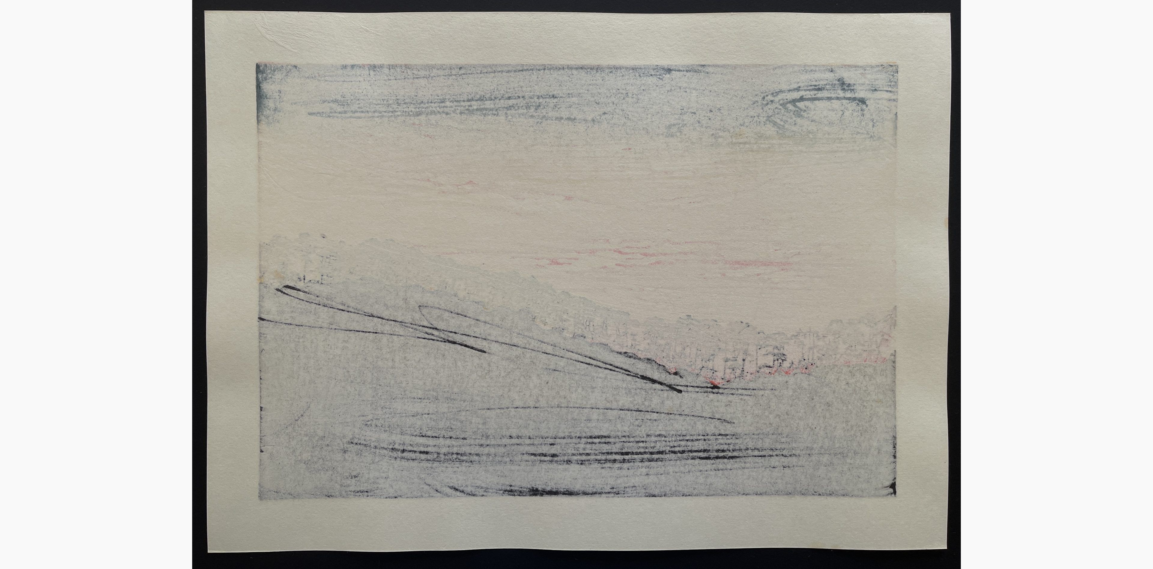 Japanese print - Nishijima Katsuyuki - Ogurayama