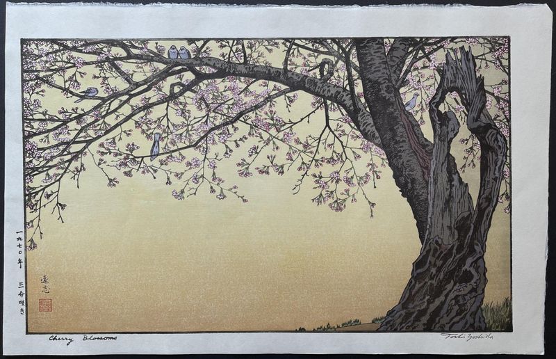 ★toshio☆ Yoshida Toshi - #017003 Sanbu zaki (Cherry Blossoms) - Free